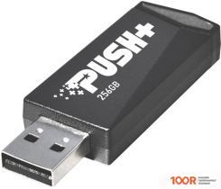 USB Flash Patriot PUSH+ 256GB (ЧЕРНЫЙ) (7083)