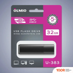 USB Flash Olmio U-383 32GB (ЧЕРНЫЙ) (7079)