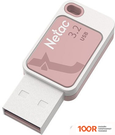 USB Flash Netac UA31 USB 3.2 256GB (РОЗОВЫЙ) (7048)