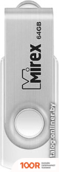 USB Flash Mirex SWIVEL WHITE 64GB 13600-FMUSWT64 (6912)