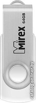 USB Flash Mirex SWIVEL WHITE 64GB 13600-FMUSWT64 (6912)