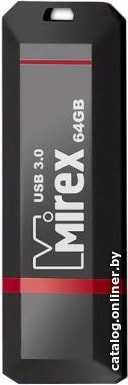 USB Flash Mirex KNIGHT BLACK 3.0 64GB (6899)