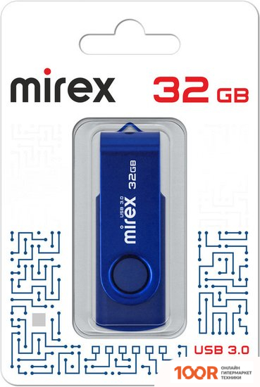 USB Flash Mirex COLOR BLADE SWIVEL 3.0 32GB 13600-FM3BSL32 (6877)
