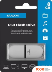 USB Flash Maxvi SF 8GB (БЕЛЫЙ) (6837)