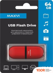 USB Flash Maxvi SF 64GB (КРАСНЫЙ) (6835)