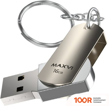 USB Flash Maxvi MR 16GB (СЕРЕБРИСТЫЙ) (6820)