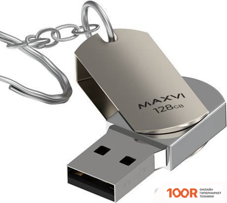 USB Flash Maxvi MR 128GB (СЕРЕБРИСТЫЙ) (6819)