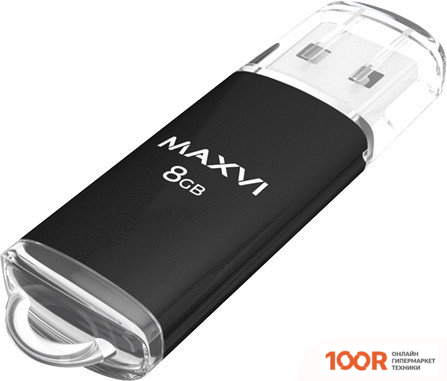 USB Flash Maxvi MP 8GB (ЧЕРНЫЙ) (6818)