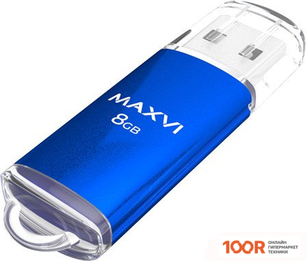 USB Flash Maxvi MP 8GB (СИНИЙ) (6817)