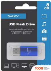 USB Flash Maxvi MP 8GB (СИНИЙ) (6817)