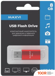 USB Flash Maxvi MP 8GB (КРАСНЫЙ) (6816)
