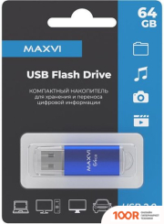 USB Flash Maxvi MP 64GB (СИНИЙ) (6813)