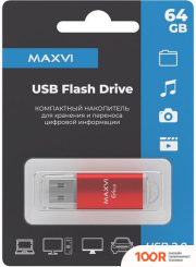 USB Flash Maxvi MP 64GB (КРАСНЫЙ) (6812)