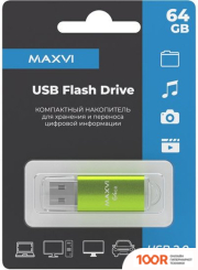 USB Flash Maxvi MP 64GB (ЗЕЛЕНЫЙ) (6811)