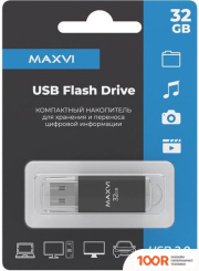 USB Flash Maxvi MP 32GB (ЧЕРНЫЙ) (6810)
