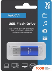 USB Flash Maxvi MP 16GB (СИНИЙ) (6805)