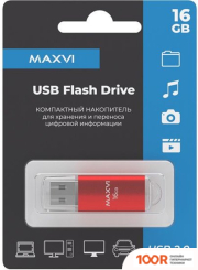 USB Flash Maxvi MP 16GB (КРАСНЫЙ) (6804)