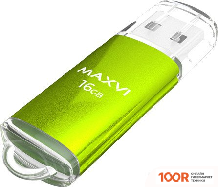 USB Flash Maxvi MP 16GB (ЗЕЛЕНЫЙ) (6803)