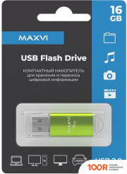 USB Flash Maxvi MP 16GB (ЗЕЛЕНЫЙ) (6803)