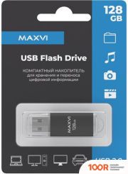 USB Flash Maxvi MP 128GB (ЧЕРНЫЙ) (6802)