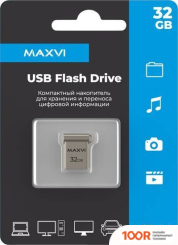 USB Flash Maxvi MM 32GB (СЕРЕБРИСТЫЙ) (6795)