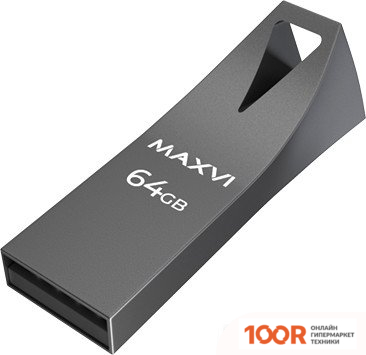 USB Flash Maxvi MK2 64GB (ТЕМНО-СЕРЫЙ) (6790)