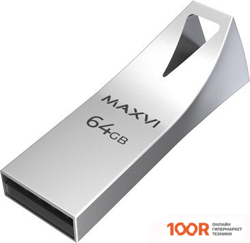 USB Flash Maxvi MK2 64GB (СЕРЕБРИСТЫЙ) (6789)