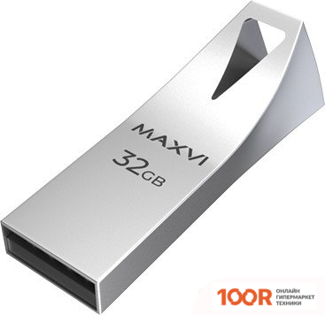 USB Flash Maxvi MK2 32GB (СЕРЕБРИСТЫЙ) (6787)