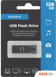 USB Flash Maxvi MK2 128GB (ТЕМНО-СЕРЫЙ) (6784)