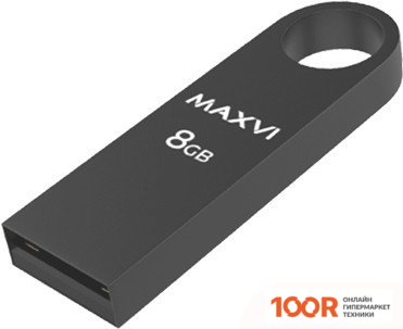 USB Flash Maxvi MK 8GB (ТЕМНО-СЕРЫЙ) (6782)