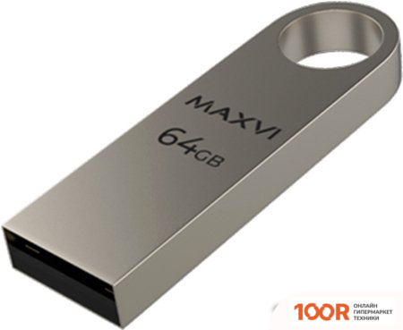 USB Flash Maxvi MK 64GB (СЕРЕБРИСТЫЙ) (6779)