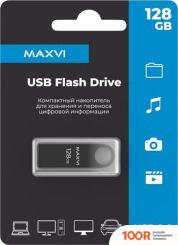 USB Flash Maxvi MK 128GB (ТЕМНО-СЕРЫЙ) (6774)