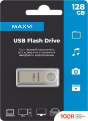 USB Flash Maxvi MK 128GB (СЕРЕБРИСТЫЙ) (6773)