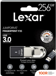 USB Flash Lexar JUMPDRIVE FINGERPRINT F35 256GB (6734)