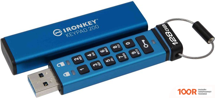 USB Flash Kingston IRONKEY KEYPAD 200 128GB (6679)