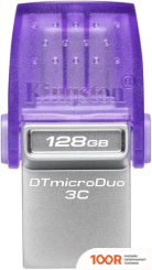 USB Flash Kingston DATATRAVELER MICRODUO 3C USB 3.2 GEN 1 128GB (6655)