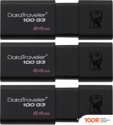 USB Flash Kingston DATATRAVELER 100 G3 3X64GB (6613)