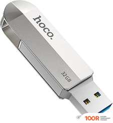 USB Flash Hoco UD10 32GB (СЕРЕБРИСТЫЙ) (6571)