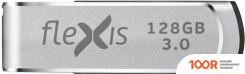 USB Flash Flexis RB-105 3.0 128GB (СЕРЕБРИСТЫЙ) (6454)