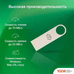 USB Flash Digma DRIVE3 64GB DGFUL064A30SR (6453)