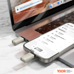 USB Flash Borofone BUD6 128GB (СЕРЕБРИСТЫЙ) (6419)