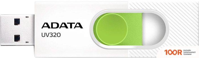 USB Flash ADATA UV320 512GB (БЕЛЫЙ/ЗЕЛЕНЫЙ) (6366)