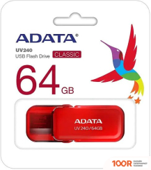USB Flash ADATA UV240 64GB (КРАСНЫЙ) (6357)