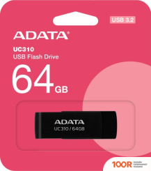 USB Flash ADATA UC310-64G-RBK 64GB (ЧЕРНЫЙ) (6330)
