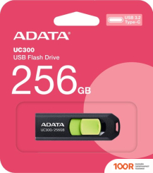 USB Flash ADATA UC300 256GB (ЧЕРНЫЙ/ЗЕЛЕНЫЙ) (6319)