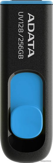 USB Flash ADATA DASHDRIVE UV128 256GB (ЧЕРНЫЙ/СИНИЙ) (6314)