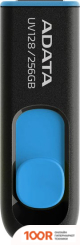 USB Flash ADATA DASHDRIVE UV128 256GB (ЧЕРНЫЙ/СИНИЙ) (6314)