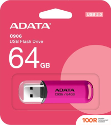 USB Flash ADATA C906 64GB (РОЗОВЫЙ) (6311)