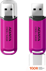 USB Flash ADATA C906 64GB (РОЗОВЫЙ) (6311)
