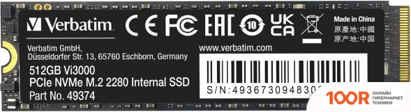 SSD Verbatim VI3000 512GB 49374 (6172)